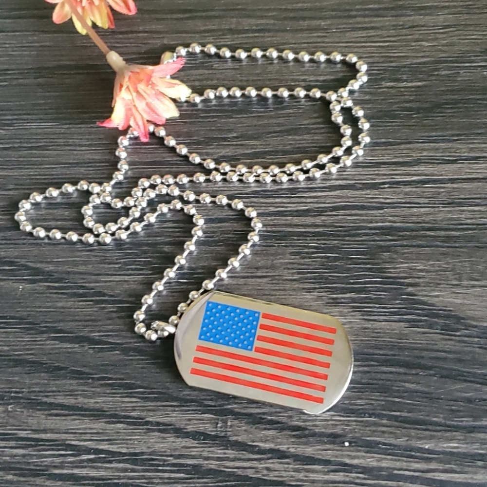 EDFORCE | Men's National Flag Dog Tag Pendant